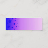 Carte De Visite Mini Étoiles bleues (Dos)