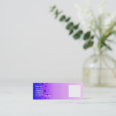 Carte De Visite Mini Étoiles bleues (Debout devant)