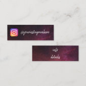Carte De Visite Mini étoiles branchées (Devant / Derrière)