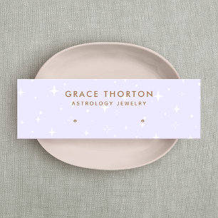 Carte De Visite Mini Étoiles célestes pourpres Étudiantes