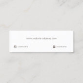 Carte De Visite Mini Étoiles Delicate Étoiles Écran d'oreille (Dos)