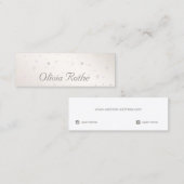 Carte De Visite Mini Étoiles Delicate Étoiles Écran d'oreille (Devant / Derrière)