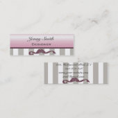 Carte De Visite Mini Etoiles professionnelles élégantes dentelle arc mo (Devant / Derrière)