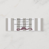 Carte De Visite Mini Etoiles professionnelles élégantes dentelle arc mo (Dos)