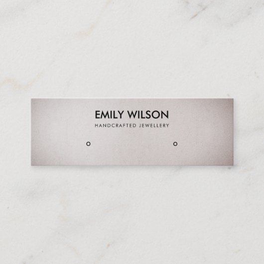 CARTE DE VISITE MINI ÉTUDE D'ARGENT BLANC PEARL DOUCE DOUCE ÉTABLISSEME (Devant)