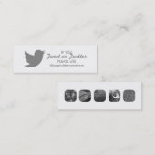 Carte De Visite Mini événement twitter (Devant / Derrière)