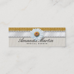 Carte De Visite Mini Événements spéciaux   Jaune classique