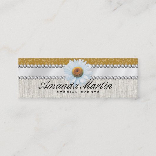 Carte De Visite Mini Événements spéciaux | Jaune classique (Devant)