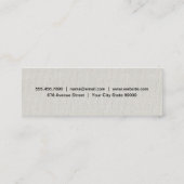 Carte De Visite Mini Événements spéciaux | Jaune classique (Dos)