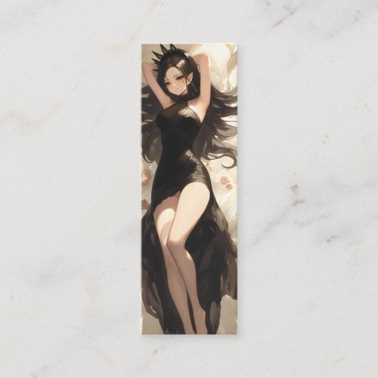 Carte De Visite Mini Evil Elf Queen Anime (Devant)