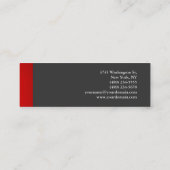 Carte De Visite Mini Exclusif mince spécial Gris rouge clair (Dos)