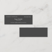 Carte De Visite Mini Executive Grey (Devant / Derrière)