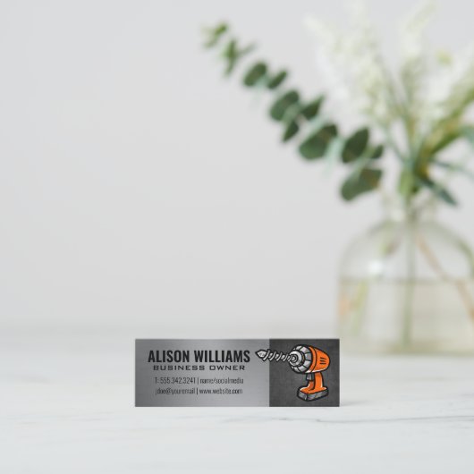 Carte De Visite Mini Exercice d'alimentation | Construction (Debout devant)