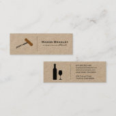 Carte De Visite Mini Expert Vin (Devant / Derrière)