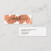 Carte De Visite Mini Expression élégante (Devant / Derrière)