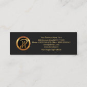 Carte De Visite Mini Exquise Elegance Gray Ventes internationales (Dos)