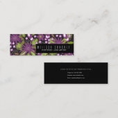 Carte De Visite Mini Eyelash Extensions Artiste maquillage Artiste Trop (Devant / Derrière)