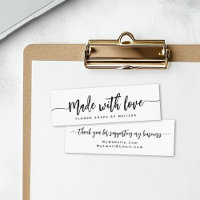 Fabriqué avec amour Simple Élégant Script Chic Pet