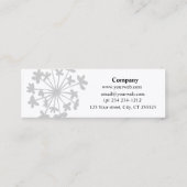 Carte De Visite Mini Fait main moderne avec fleuri floral minimal (Dos)