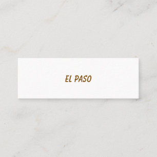 Carte De Visite Mini Faites de votre marque 3.0" x 1.0"