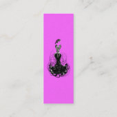 Carte De Visite Mini Fashion Diva - Obtenez le maigre (Dos)