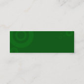 Carte De Visite Mini fauchage vert d'anneaux (Dos)
