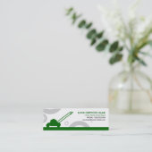 Carte De Visite Mini fauchage vert d'anneaux (Debout devant)
