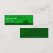 Carte De Visite Mini fauchage vert d'anneaux (Devant / Derrière)