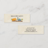 Carte De Visite Mini Faune sauvage de Cute Dinosaure (Devant / Derrière)