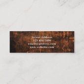 Carte De Visite Mini Faux bois texture naturelle (Dos)