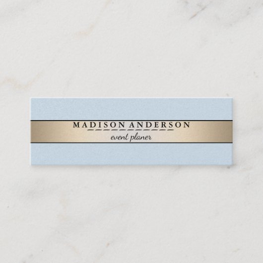 Carte De Visite Mini Faux Gold Foil moderne (Devant)