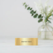 Carte De Visite Mini Faux Gold Professional Modèle moderne (Debout devant)