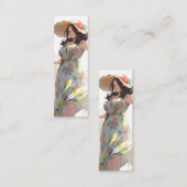 Carte De Visite Mini Femme Anime Plus Taille (Devant / Derrière)