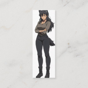 Carte De Visite Mini Femme de loup-garou d'Anime