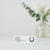 Carte De Visite Mini Fer à cheval (Debout devant)