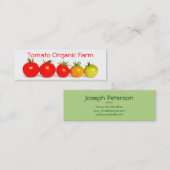 Carte De Visite Mini Ferme organique de tomate (Devant / Derrière)