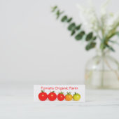 Carte De Visite Mini Ferme organique de tomate (Debout devant)