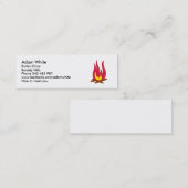 Carte De Visite Mini Feu de camp (Devant / Derrière)