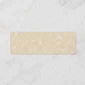 Carte De Visite Mini Feuille beige - maigre (Dos)