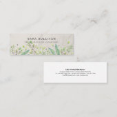 Carte De Visite Mini Feuille Berries Herbes de médecine herbacée (Devant / Derrière)