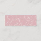 Carte De Visite Mini Feuille rose - maigre (Dos)