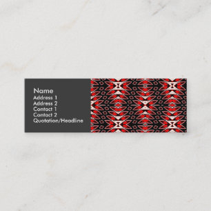 Carte De Visite Mini Feuilles Chaudes