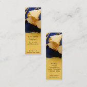 Carte De Visite Mini feuilles Ginkgo sur le signet de texture (Devant / Derrière)