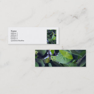 Carte De Visite Mini Feuilles sculpturaux