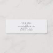 Carte De Visite Mini Fil sophistiqué - indigo (Dos)