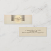 Carte De Visite Mini Fille Moderne Charme Professionnel, Fleur Lotus (Devant / Derrière)