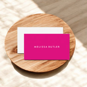 Carte De Visite Mini-fille rose chaud