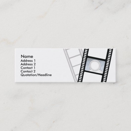 Carte De Visite Mini Filmstrip - maigre (Devant)