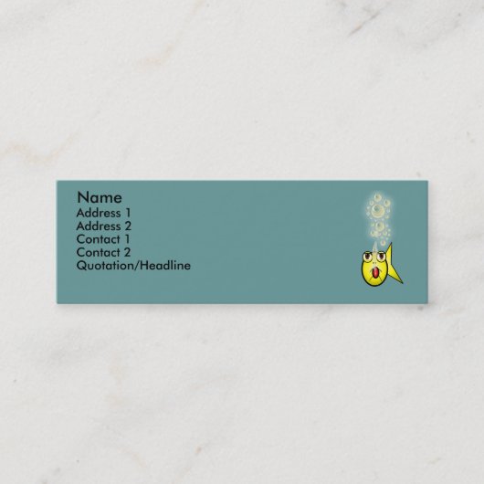 Carte De Visite Mini Fishy Business (Devant)