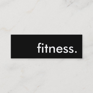 Carte De Visite Mini fitness.